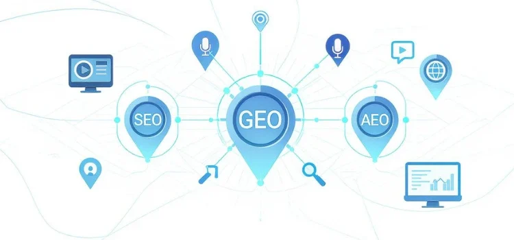 Search Everywhere Optimization SEO GEO and AEO Explained