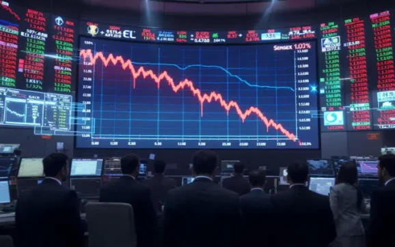 Sensex Falls 346 Points as Foreign Fund Outflows Continue