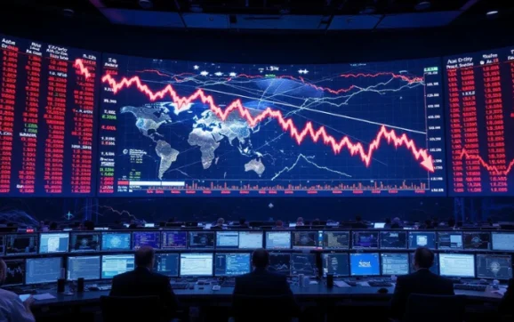 Stock Markets Fall After Early Gains Amid Foreign Fund Selling